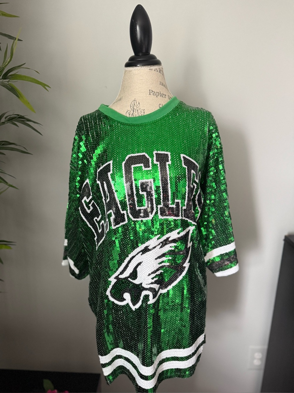 Philadelphia Eagles Shirt women bling glitter sequin new